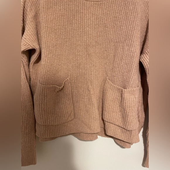 Madewell Size Small Pink Patch Pocket Pullover Sweater - Picture 2 of 5